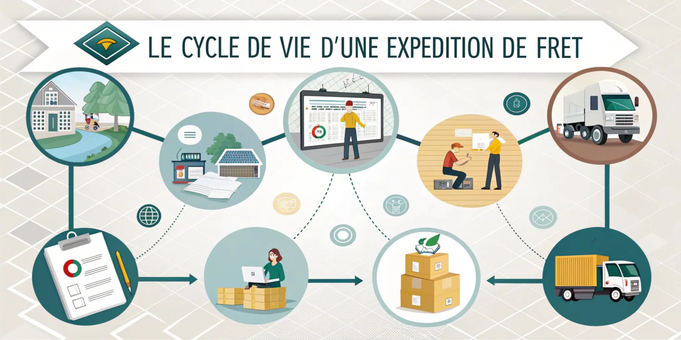 cycle de vie d'une expédition de fret